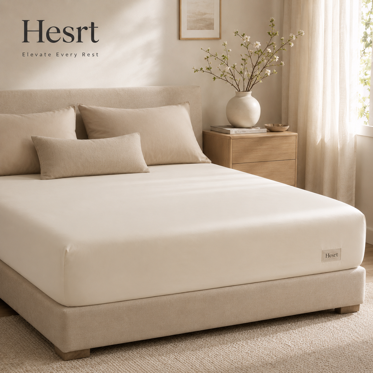 Hesrt™ CozyCloud Fitted Sheet